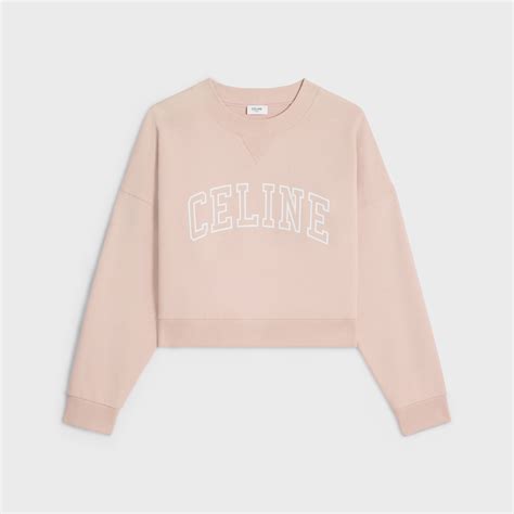 celine loose sweatshirt in cotton fleece